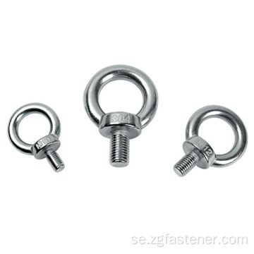 DIN580 RING BOLT Rostfritt stål 304 Flat Eye Hollow Bults